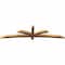 Ekena Millwork Davenport Timber Gable Bracket, Western Red Cedar, 96"W x 24"H x 3 1/2"D x 3 1/2"F, 6/12 Pitch GBW096X24X0404DAV00SWR - alternate 2